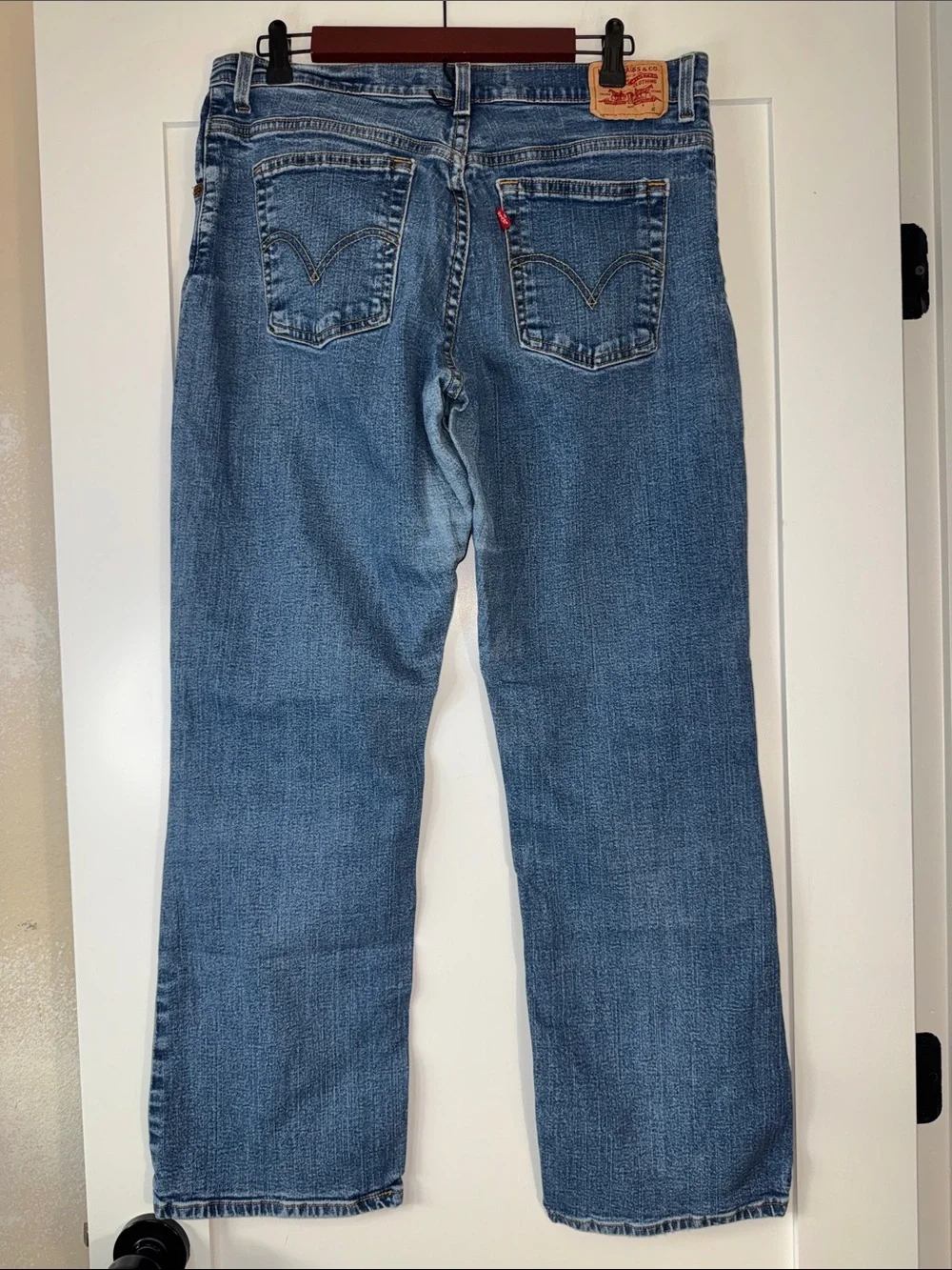 Levi's Women’s  Blue Relaxed 550 Bootcut Straight Jeans Sz 14M/ waist 16”